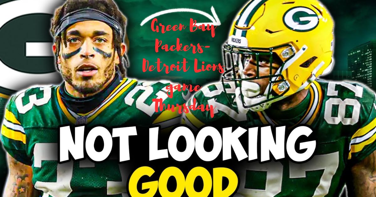 Here's an early look at the Green Bay Packers-Detroit Lions game Thursday; Jaire Alexander, Romeo Doubs update, time, TV, odds