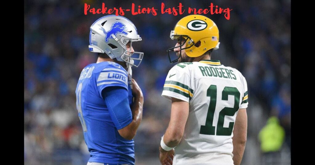 Packers-Lions last meeting